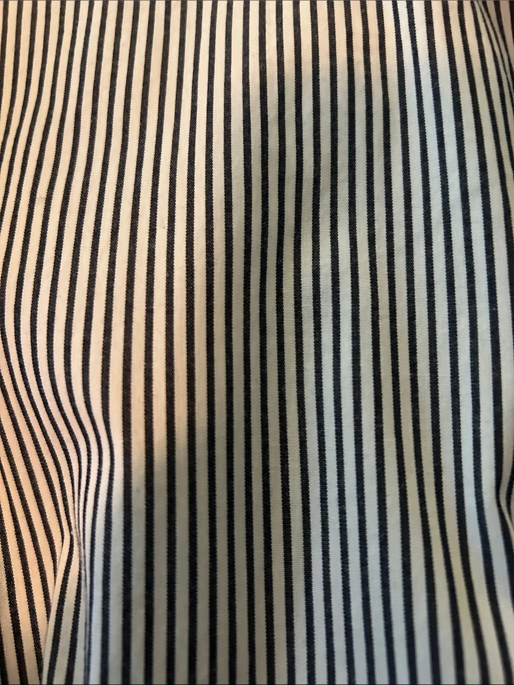 J. Crew Dark Navy and White Striped Button-Front Shirt Dress